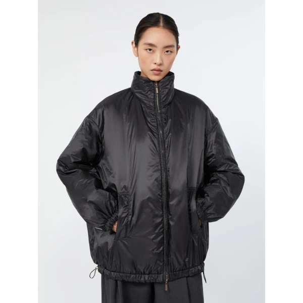 Max Mara Claudia Reversible Radzmir Padded Bomber Jacket in Black | Jackets | Coveti
