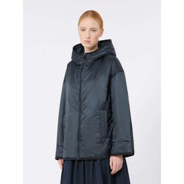 Max Mara Cleo Oversized Padded Water-Repellent Jacket in Midnight Blue | Jackets | Coveti