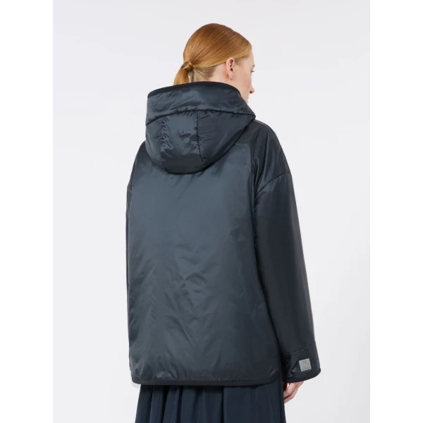 Max Mara Cleo Oversized Padded Water-Repellent Jacket in Midnight Blue | Jackets | Coveti