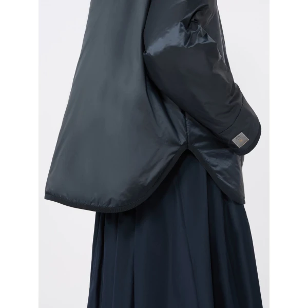 Max Mara Cleo Oversized Padded Water-Repellent Jacket in Midnight Blue | Jackets | Coveti