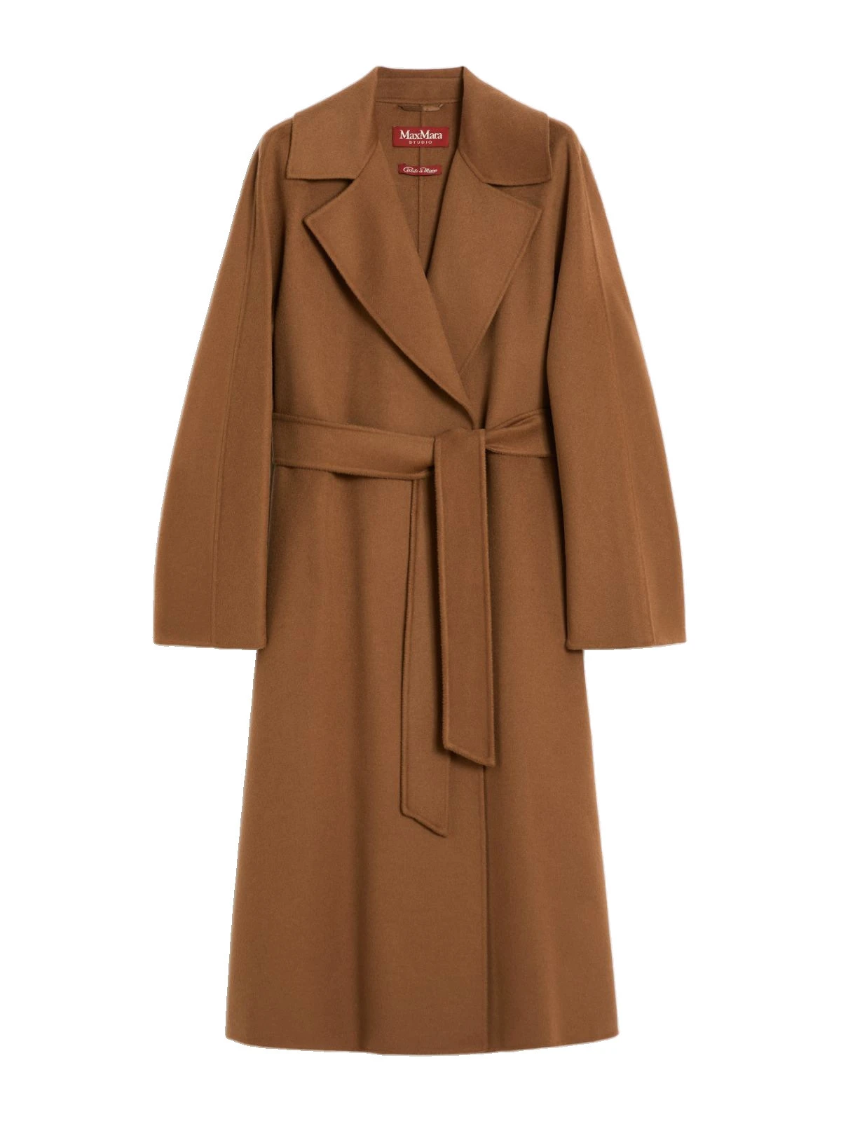 Max Mara Cles Wool, Cashmere and Silk Wrap Coat in Camel Max Mara Cles Wool, Cashmere and Silk Wrap Coat in Camel | Wool Coat | Coveti