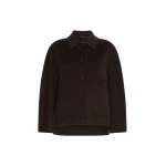 Max Mara Cloe Wool Broadcloth Jacket in Brown | Blazers | Coveti