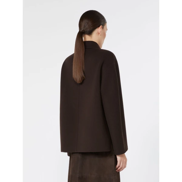 Max Mara Cloe Wool Broadcloth Jacket in Brown | Blazers | Coveti