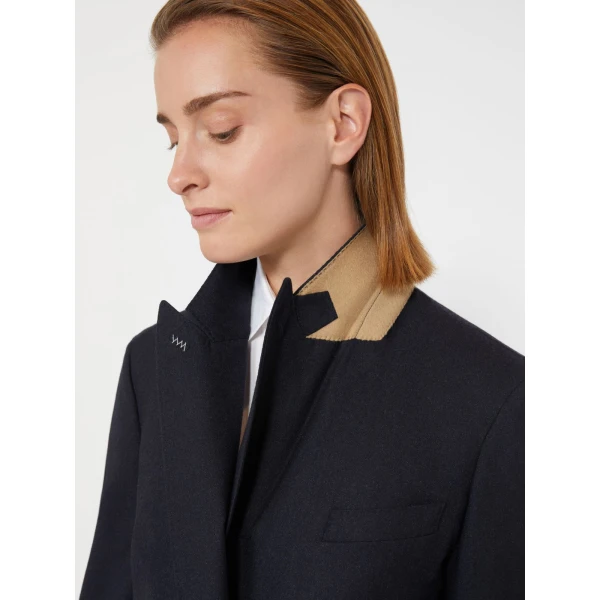 Max Mara Cloruro Cashmere Foule Blazer in Ultramarine | Blazers | Coveti