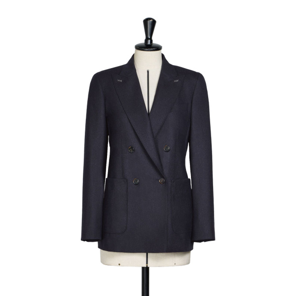 Max Mara Cloruro Cashmere Foule Blazer in Ultramarine | Blazers | Coveti