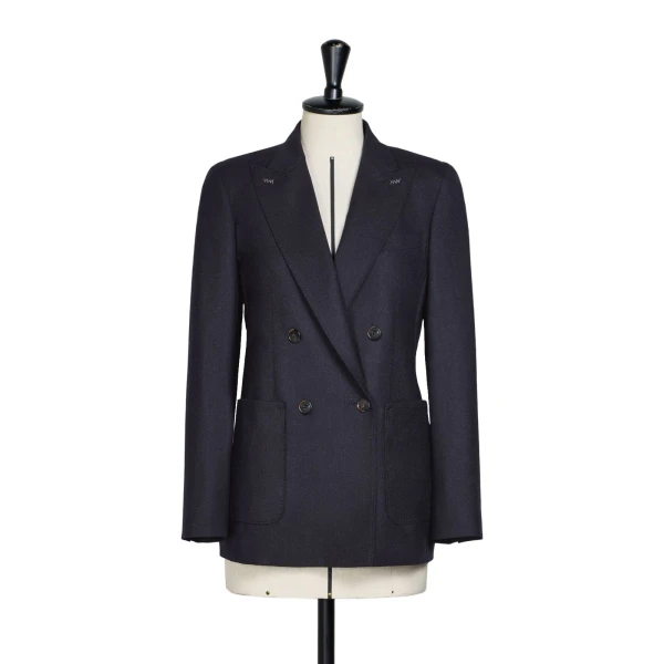 Cloruro Cashmere Foule Blazer in Ultramarine