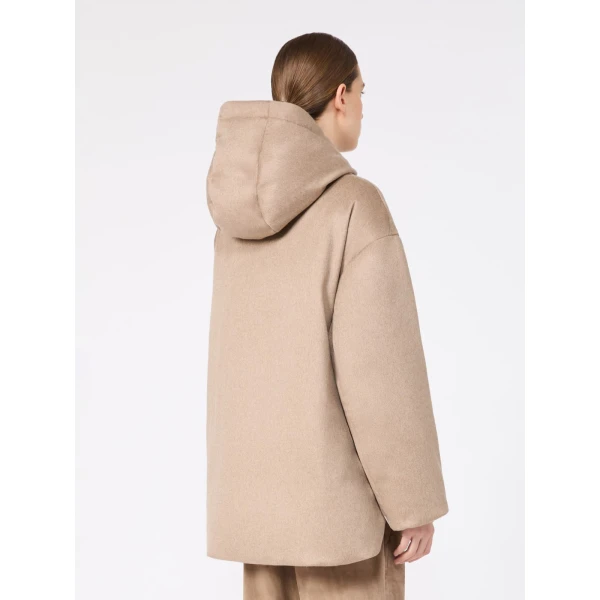 Max Mara Clown Reversible Cashmere Puffer Jacket in Clay | Jackets | Coveti