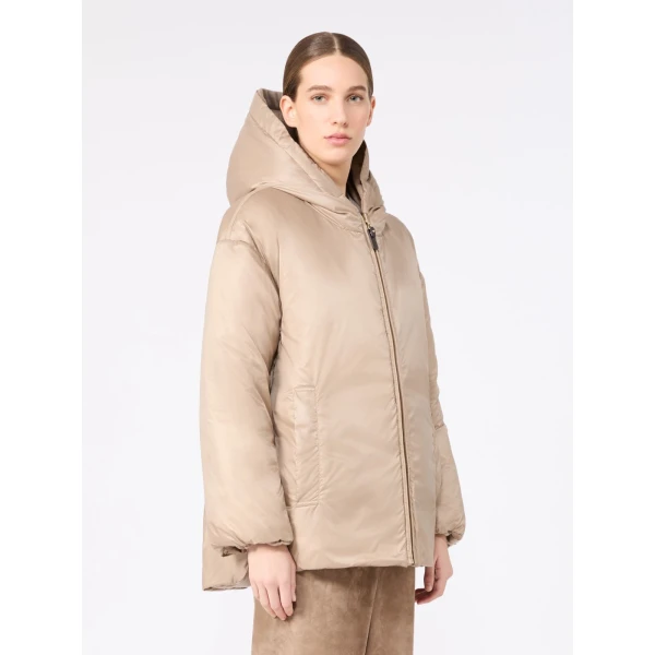 Max Mara Clown Reversible Cashmere Puffer Jacket in Clay | Jackets | Coveti