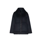 Max Mara Clown Reversible Cashmere Puffer Jacket in Midnight Blue | Jackets | Coveti
