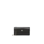 Max Mara Clutchy Leather Phone Pouch in Black | Wallets & Purses | Coveti