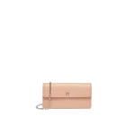 Max Mara Clutchy Leather Phone Pouch in Pink | Wallets & Purses | Coveti