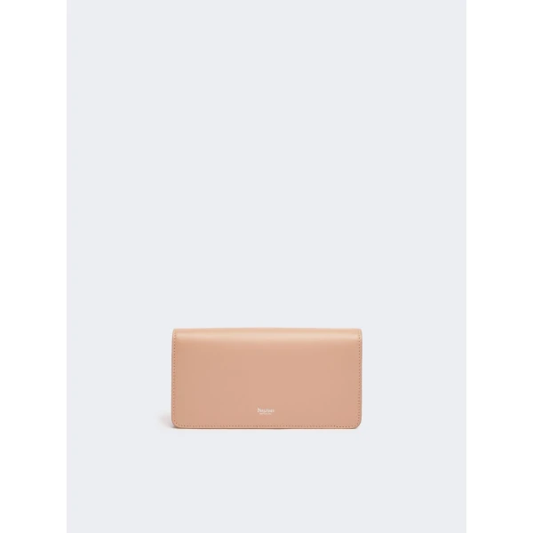 Max Mara Clutchy Leather Phone Pouch in Pink | Wallets & Purses | Coveti
