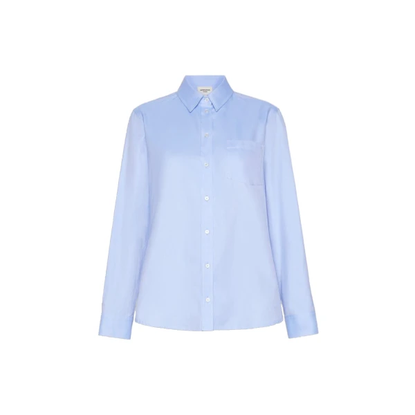Cobalto Cotton Oxford Shirt in Light Blue