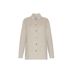 Max Mara Cobalto Wool and Cashmere Shacket in Sand | Blazers | Coveti
