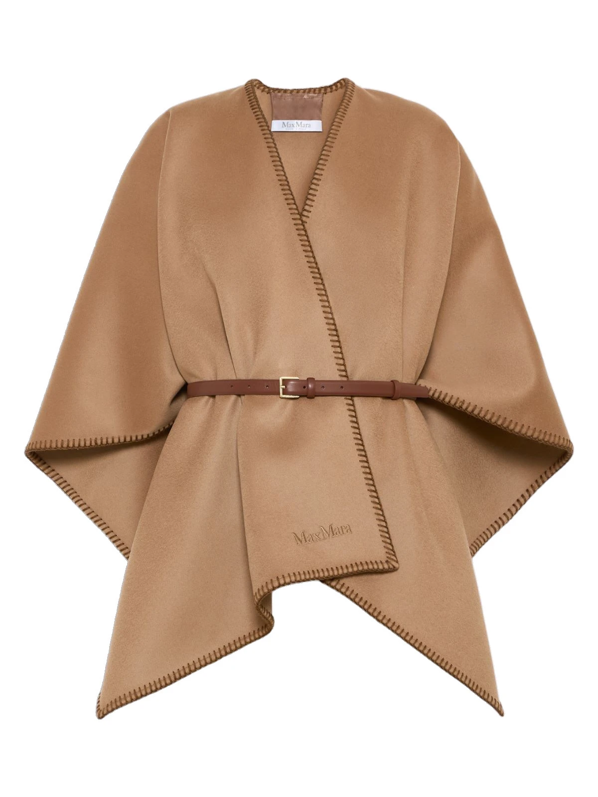 Max Mara Colomba Double Wool Broadcloth Cloak in Camel Max Mara Colomba Double Wool Broadcloth Cloak in Camel | Women | Coveti