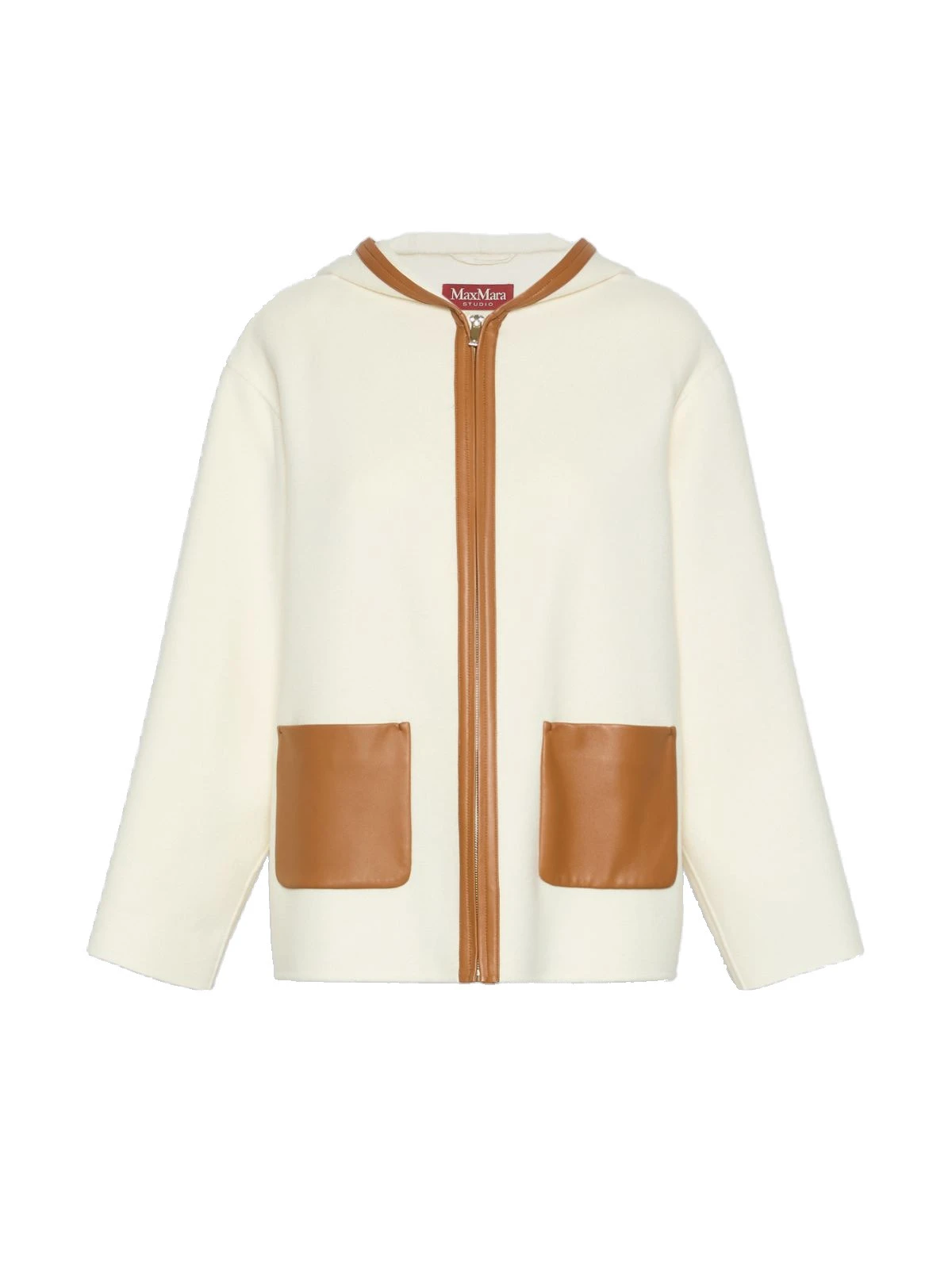 Max Mara Comica Wool, Silk and Cashmere Hooded Coat in White Max Mara Comica Wool, Silk and Cashmere Hooded Coat in White | Wool Coat | Coveti