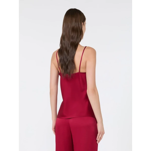 Max Mara Comma Envers Satin Camisole in Ruby | Camisoles | Coveti