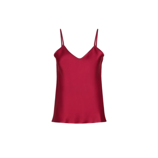 Comma Envers Satin Camisole in Ruby