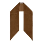 Max Mara Comune Suede Scarf in Brown | Scarves | Coveti