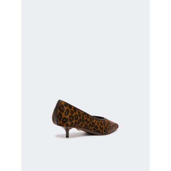 Max Mara Cono Haircalf Low Court Shoes in Camel | Heels | Coveti