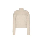 Max Mara Cosmo Wool and Cashmere Cable Sweater in Beige | Sweaters | Coveti