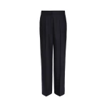 Max Mara Cottage Wool Flannel Trousers in Midnight Blue | Tailored pants | Coveti