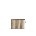 Max Mara Cotton Jacquard Small Pouch in Black | Wallets & Purses | Coveti