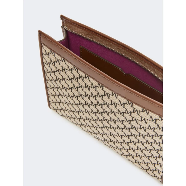 Max Mara Cotton Jacquard Small Pouch in Black | Wallets & Purses | Coveti