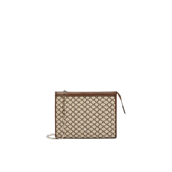 Cotton Jacquard Small Pouch in Black