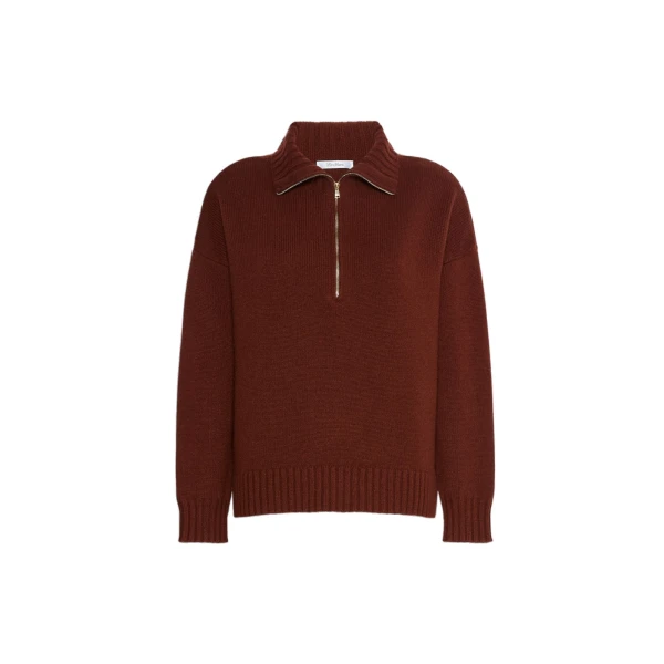 Crasso Cashmere High-Neck Sweater in Rust
