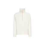 Max Mara Crasso Cashmere High-Neck Sweater in White | Turtlenecks | Coveti