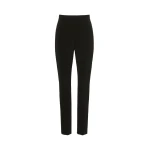 Max Mara Crespo Slim Stretch Cady Trousers in Black | Tailored pants | Coveti