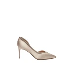 Max Mara Crystal Satin D'Orsay Court Shoes in Beige | Heels | Coveti