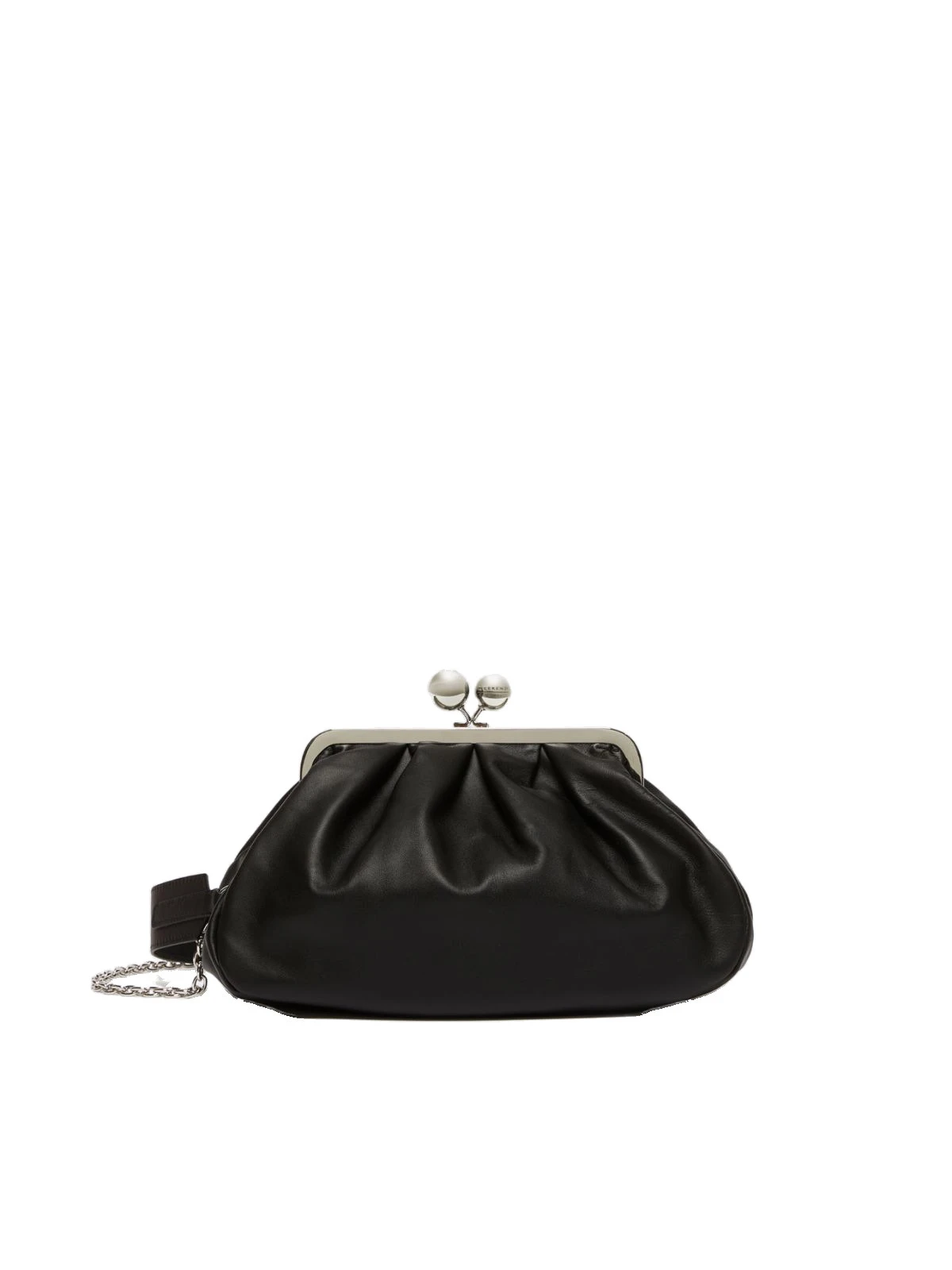 Max Mara Cubico Medium Nappa Pasticcino Bag in Black Max Mara Cubico Medium Nappa Pasticcino Bag in Black | Clutch Bags | Coveti