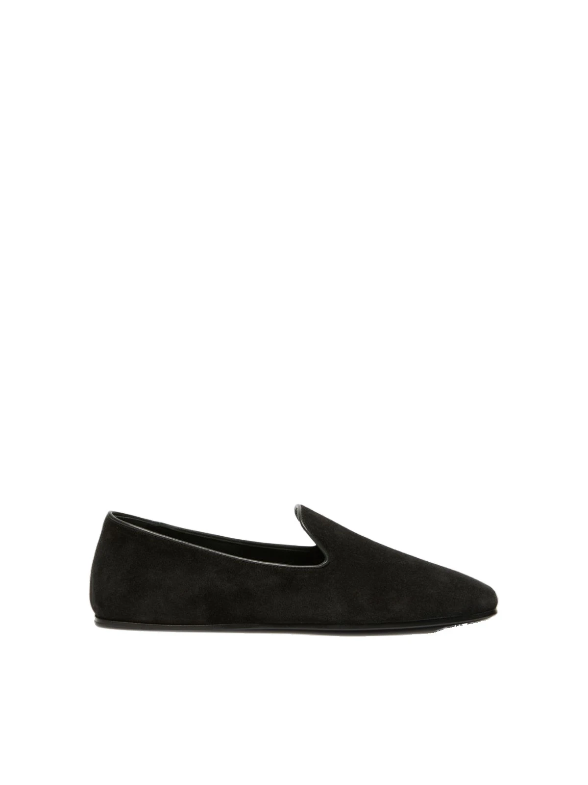 Max Mara Cupola Suede Friulian Shoes in Dark Grey Max Mara Cupola Suede Friulian Shoes in Dark Grey | Flats | Coveti