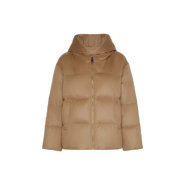 Max Mara Dama Reversible Camel Puffer Jacket in Camel | Jackets | Coveti