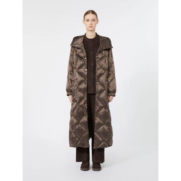 Max Mara Danzante Suede Mandarin-Neck Jacket in Brown | Leather Jackets | Coveti