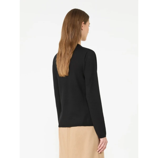 Max Mara Darsena Cashmere Crew-Neck Sweater in Black | Sweaters | Coveti