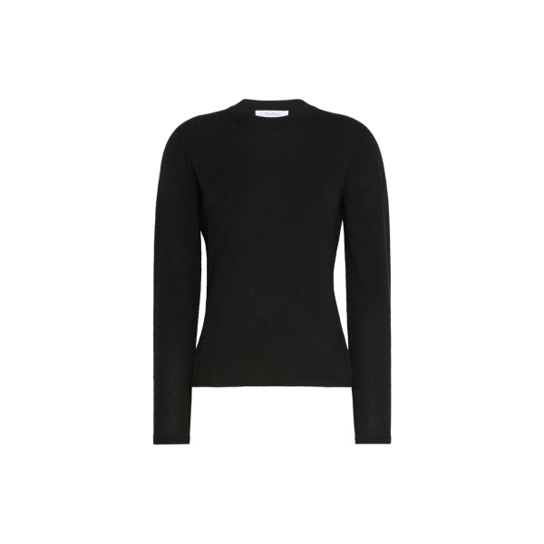 Max Mara Darsena Cashmere Crew-Neck Sweater in Black | Sweaters | Coveti