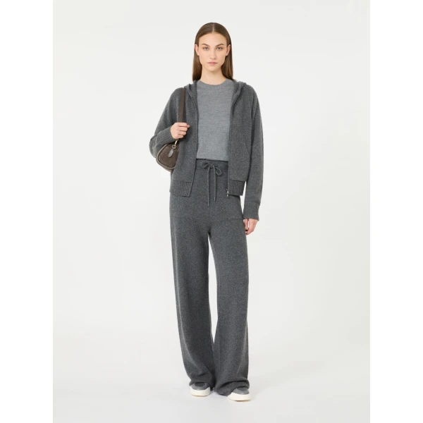 Max Mara Darsena Cashmere Crew-Neck Sweater in Medium Grey | Sweaters | Coveti