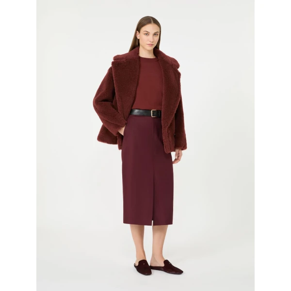 Max Mara Darsena Cashmere Crew-Neck Sweater in Rust | Sweaters | Coveti