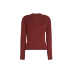 Max Mara Darsena Cashmere Crew-Neck Sweater in Rust | Sweaters | Coveti