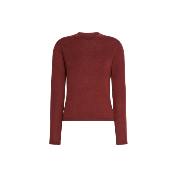 Darsena Cashmere Crew-Neck Sweater in Rust