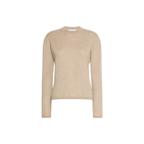 Max Mara Darsena Cashmere Crew-Neck Sweater in Sand | Sweaters | Coveti