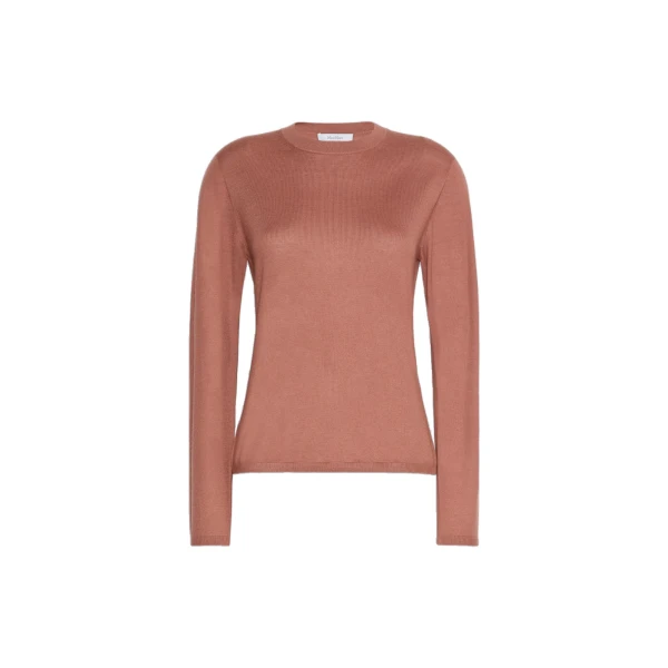 Darsena Cashmere Crew-Neck Sweater in Terra Cotta