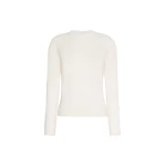 Max Mara Darsena Cashmere Crew-Neck Sweater in White | Sweaters | Coveti
