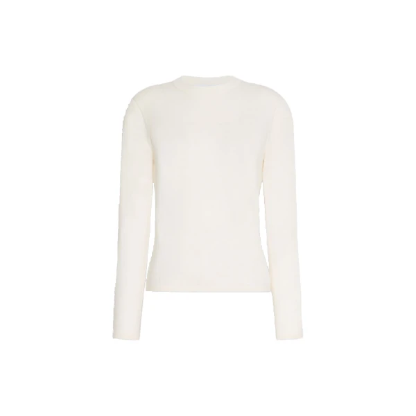 Darsena Cashmere Crew-Neck Sweater in White
