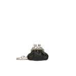 Max Mara Diomede Nappa Sheepskin Nano Pasticcino Bag in Black | Mini Bags | Coveti