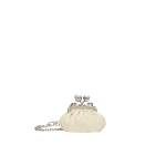 Max Mara Diomede Nappa Sheepskin Nano Pasticcino Bag in Ivory | Mini Bags | Coveti