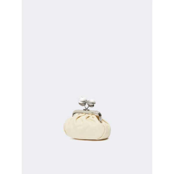 Max Mara Diomede Nappa Sheepskin Nano Pasticcino Bag in Ivory | Mini Bags | Coveti
